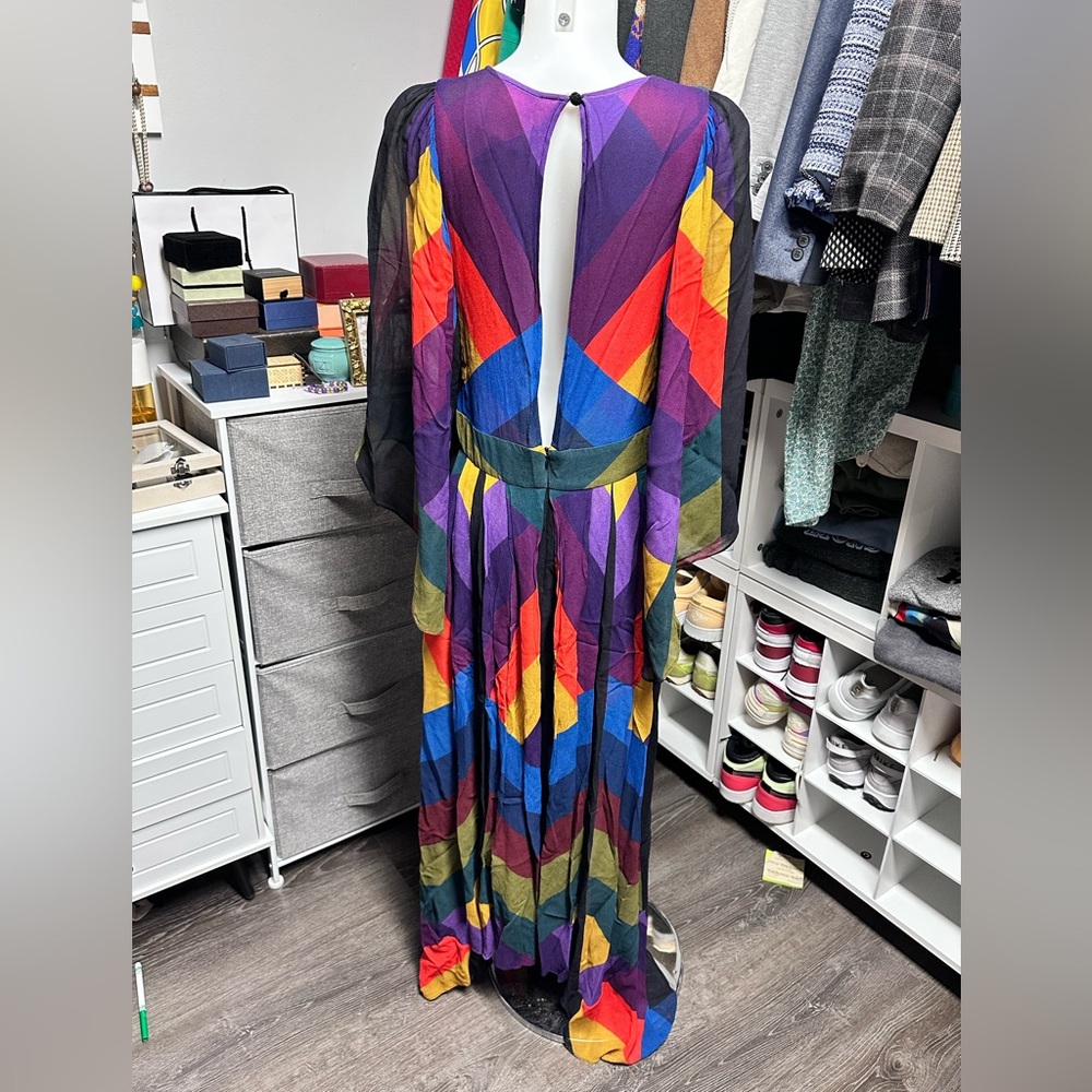 Farm Rio Julia Stripe Caftan size M - Picture 4 of 7